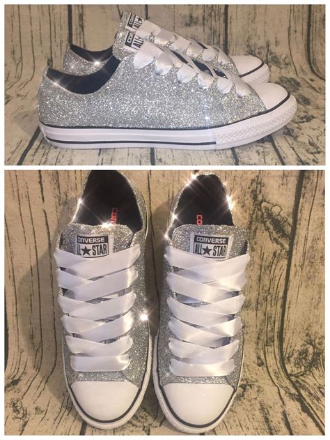 silver bling sneakers